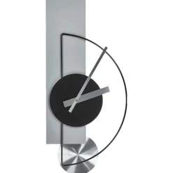 Leen Bakker CEVINS - Wandklok - Lichtgrijs - Staal
