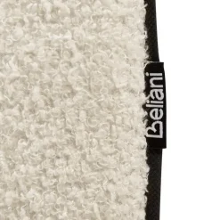 2-Persoons Bedden-Beliani CHADENET - Tweepersoonsbed - Gebroken wit - 180 x 200 cm - Bouclé