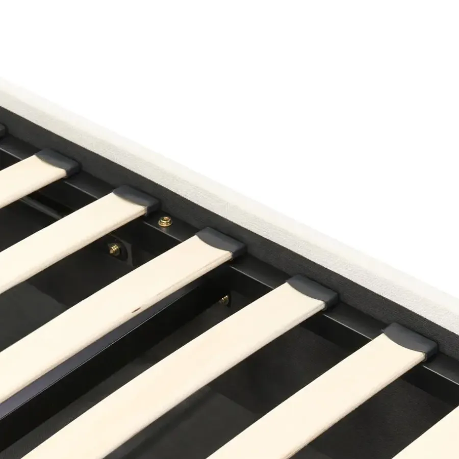Twijfelaars-Leen Bakker CHALLANS - Bed met opbergruimte - Off-white - 140 x 200 cm - Stof
