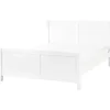 Twijfelaars-Beliani CHAMPAGNAT - Tweepersoonsbed - Wit - 140 x 200 cm - Rubberhout