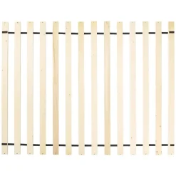 Twijfelaars-Beliani CHAMPAGNAT - Tweepersoonsbed - Wit - 140 x 200 cm - Rubberhout