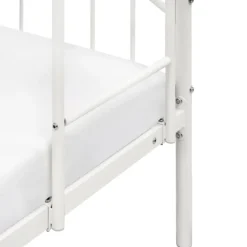 Beliani CHARTRES - Stapelbed - Wit - 90 x 200 cm - Metaal