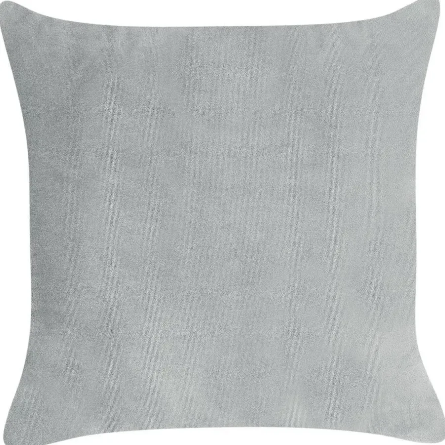 Beliani CHAUMONT - Chaise longue - Lichtgrijs - Linkerzijde - Fluweel
