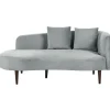 Beliani CHAUMONT - Chaise longue - Lichtgrijs - Rechterzijde - Fluweel