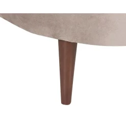 Loveseats-Beliani CHAUMONT - Chaise longue - Taupe - Rechterzijde - Fluweel