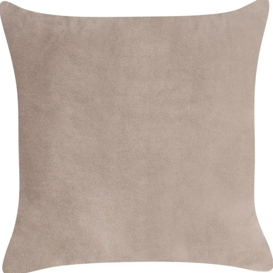 Loveseats-Beliani CHAUMONT - Chaise longue - Taupe - Rechterzijde - Fluweel