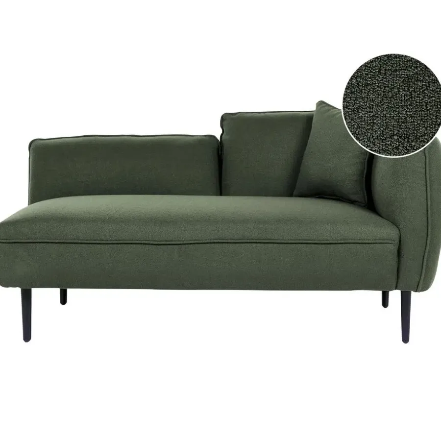 Beliani CHEVANNES - Chaise longue - Groen - Polyester