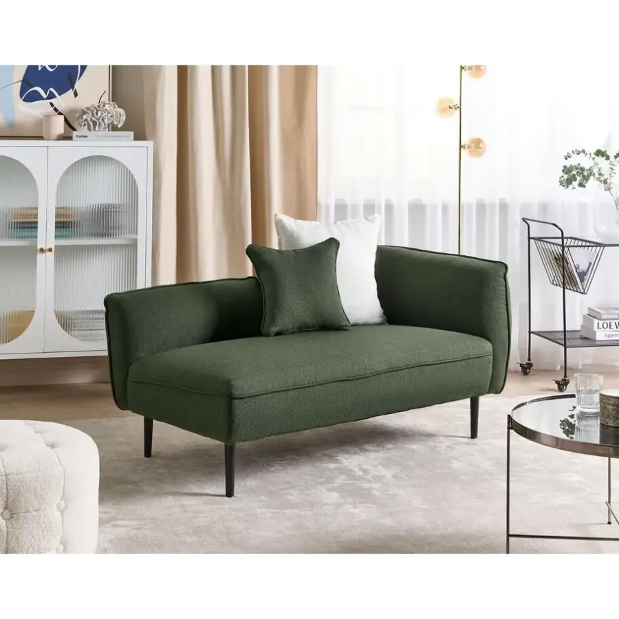 Beliani CHEVANNES - Chaise longue - Groen - Polyester