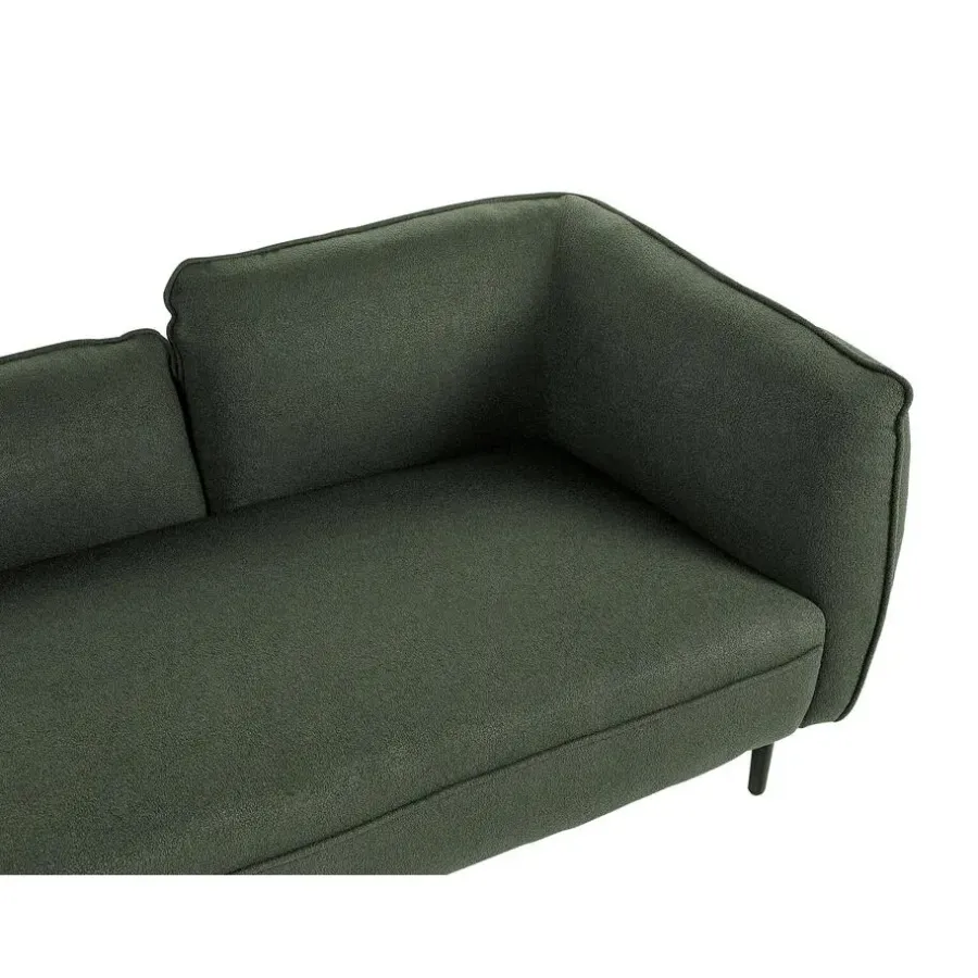 Beliani CHEVANNES - Chaise longue - Groen - Polyester
