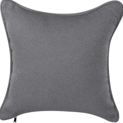 Beliani CHEVANNES - Chaise longue - Donkergrijs - Bouclé