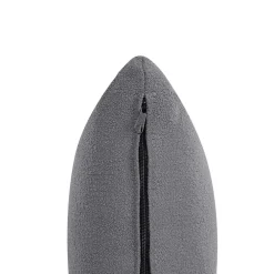 Beliani CHEVANNES - Chaise longue - Donkergrijs - Bouclé