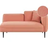 Beliani CHEVANNES - Chaise longue - Roze - - Polyester