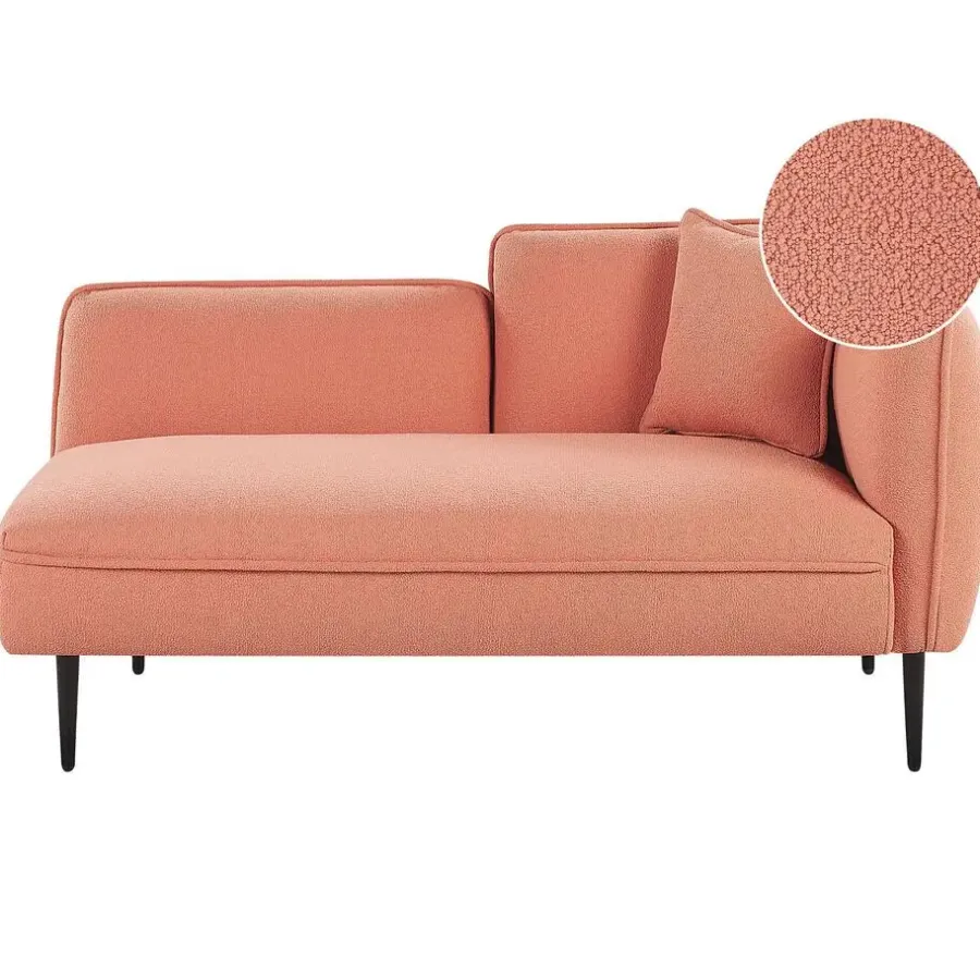 Beliani CHEVANNES - Chaise longue - Roze - - Polyester