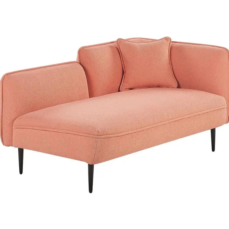 Beliani CHEVANNES - Chaise longue - Roze - - Polyester