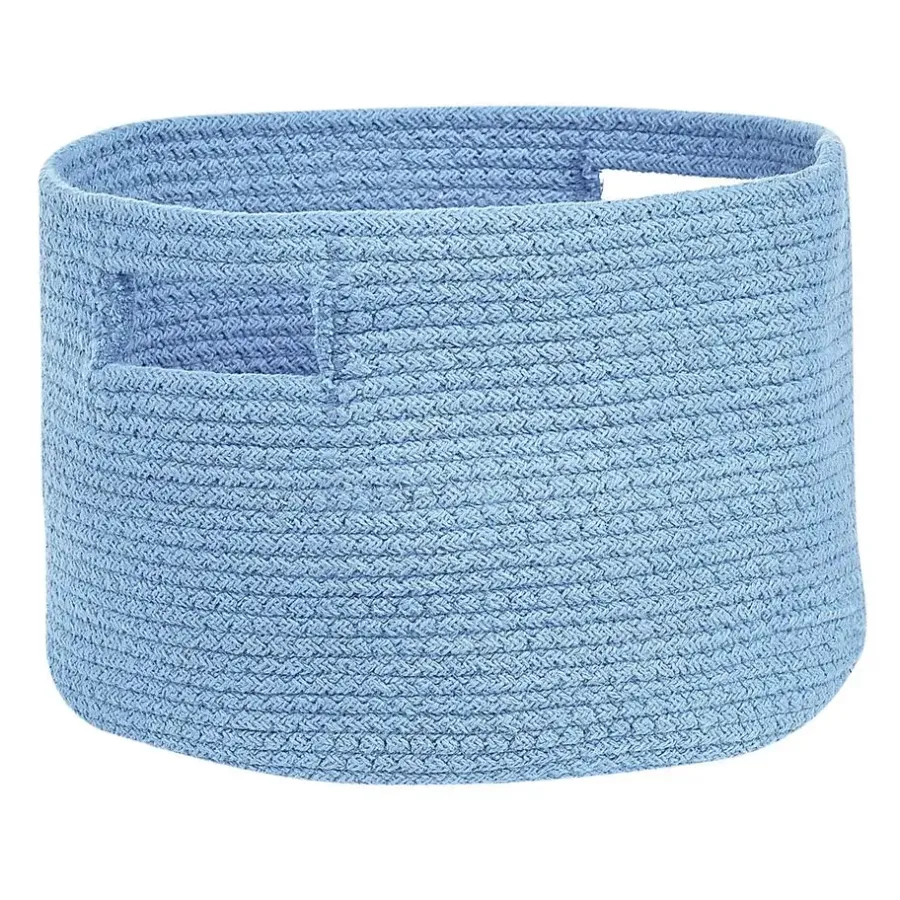 Opbergmanden-Beliani CHINIOT - Mand set van 2 - Blauw - Katoen