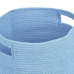 Opbergmanden-Beliani CHINIOT - Mand set van 2 - Blauw - Katoen