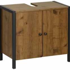 Loft24 Chris - Badmeubel 61 cm 2-deurs eiken/zwart