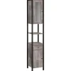 Loft24 Chris - Kast 1 glazen deur, 1 deur, 1 lade in betonnen spaanplaat