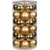 Inge-glas Christmas Goods Kerstballen set - 30x stuks - glas - goud - 6 cm