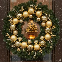 Inge-glas Christmas Goods Kerstballen set - 30x stuks - glas - goud - 6 cm