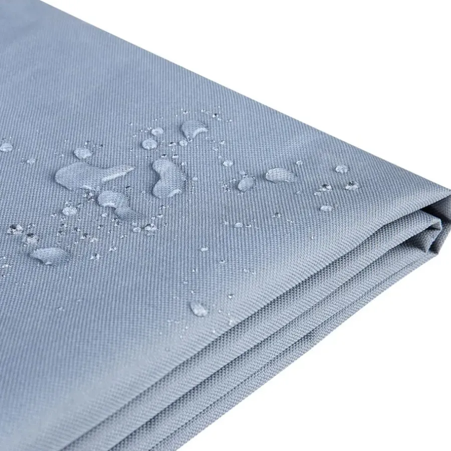 Tuinmeubelbeschermers-Beliani CHUVA - Beschermhoes voor parasol MONZA en VARESE - Grijs - Polyester