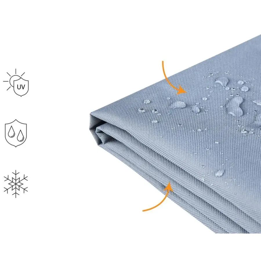 Beliani CHUVA - Beschermhoes voor loungeset SANO - Grijs - Polyester
