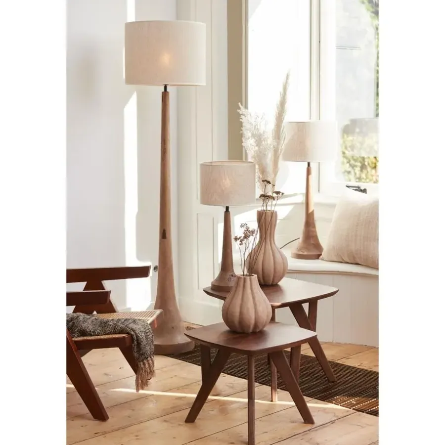 Lampenkappen-Light & Living Cilinder Lampenkap Breska - Parel Wit - Ø40x30cm