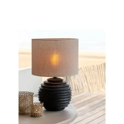 Lampenkappen-Light & Living Cilinder Lampenkap Breska - Parel Wit - Ø40x30cm