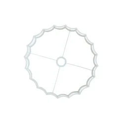 Light & Living Cilinder lampenkap Disli - Wit - Ø40cm