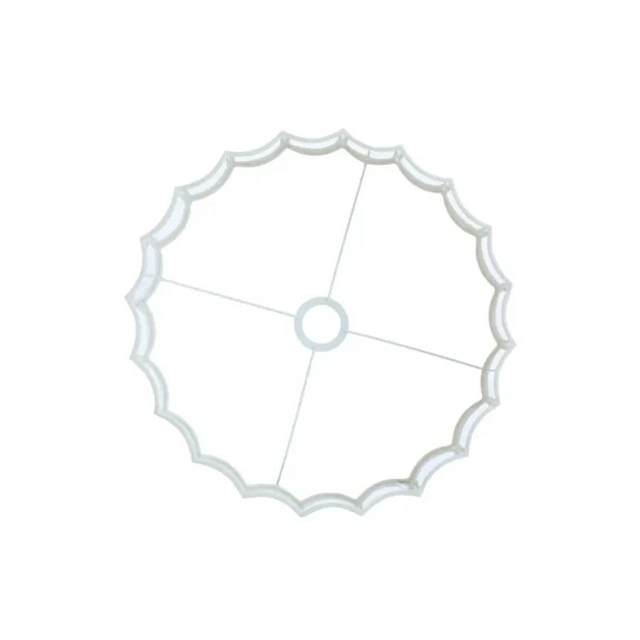 Light & Living Cilinder lampenkap Disli - Wit - Ø40cm