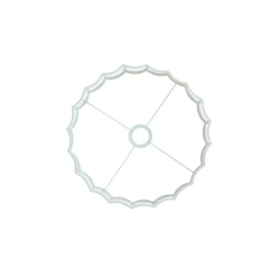 Light & Living Cilinder lampenkap Disli - Wit - Ø35cm