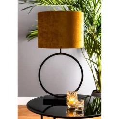 Lampenkappen-Light & Living Cilinder Lampenkap Gemstone - Goud - Ø40x30cm