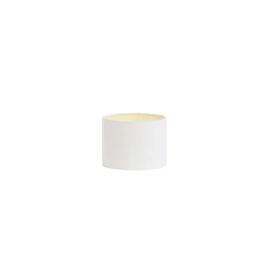 Lampenkappen-Light & Living Cilinder Lampenkap Livigno - Wit - Ø20x15cm
