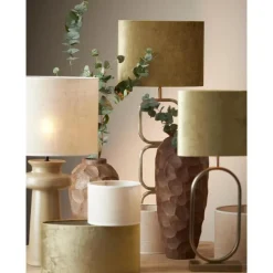 Light & Living Cilinder lampenkap Sendai - Bruin - Ø40x30cm