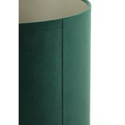 Lampenkappen-Light & Living Cilinder Lampenkap Velours - Dutch Green - Ø30x21cm