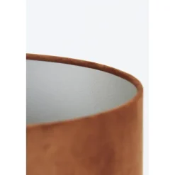 Lampenkappen-Light & Living Cilinder Lampenkap Velours - Terra - Ø40x30cm
