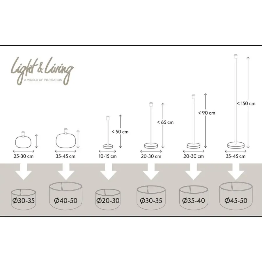 Lampenkappen-Light & Living Cilinder Lampenkap Velours - Petrol Blue - Ø40x30cm