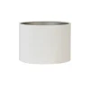 Lampenkappen-Light & Living Cilinder Lampenkap Velours - Wit - Ø30x21cm