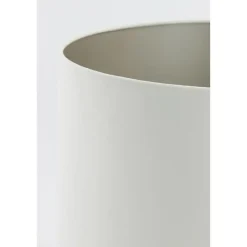 Lampenkappen-Light & Living Cilinder Lampenkap Velours - Wit - Ø30x21cm