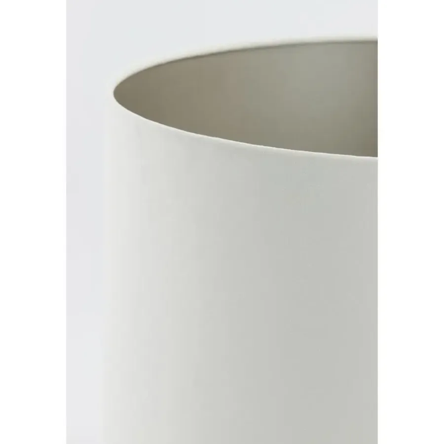 Lampenkappen-Light & Living Cilinder Lampenkap Velours - Wit - Ø30x21cm