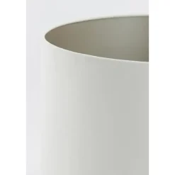 Lampenkappen-Light & Living Cilinder Lampenkap Velours - Wit - Ø30x21cm