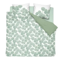 Cinderella dekbedovertrek Branche - Katoen - 240x200/220 cm - Green