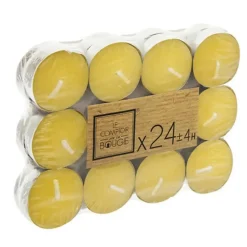 Kaarsen-Atmosphera Citronella geur theelichtjes - Citrusgeur - 24x stuks