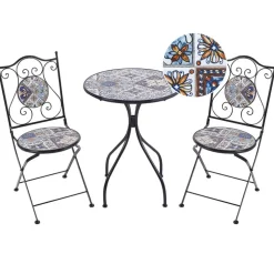 Beliani CIVITA - Balkonset - Zwart - Metaal