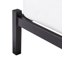 Beliani CLAMART - Tweepersoonsbed - Zwart/Grijs - 140 x 200 cm - Metaal