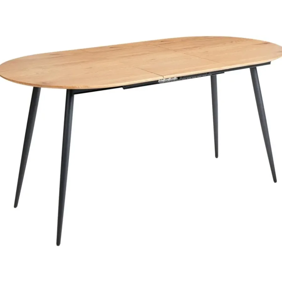 Ronde Eettafels-Beliani CLAVET - Uitschuifbare eettafel - Lichtbruin - MDF