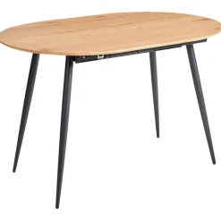 Ronde Eettafels-Beliani CLAVET - Uitschuifbare eettafel - Lichtbruin - MDF