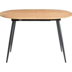 Ronde Eettafels-Beliani CLAVET - Uitschuifbare eettafel - Lichtbruin - MDF