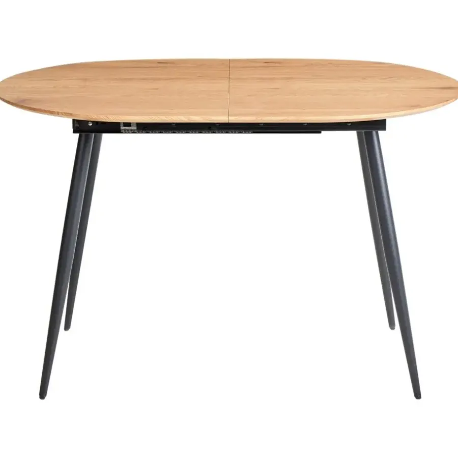 Ronde Eettafels-Beliani CLAVET - Uitschuifbare eettafel - Lichtbruin - MDF