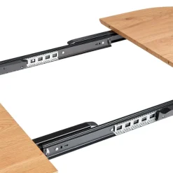 Ronde Eettafels-Beliani CLAVET - Uitschuifbare eettafel - Lichtbruin - MDF
